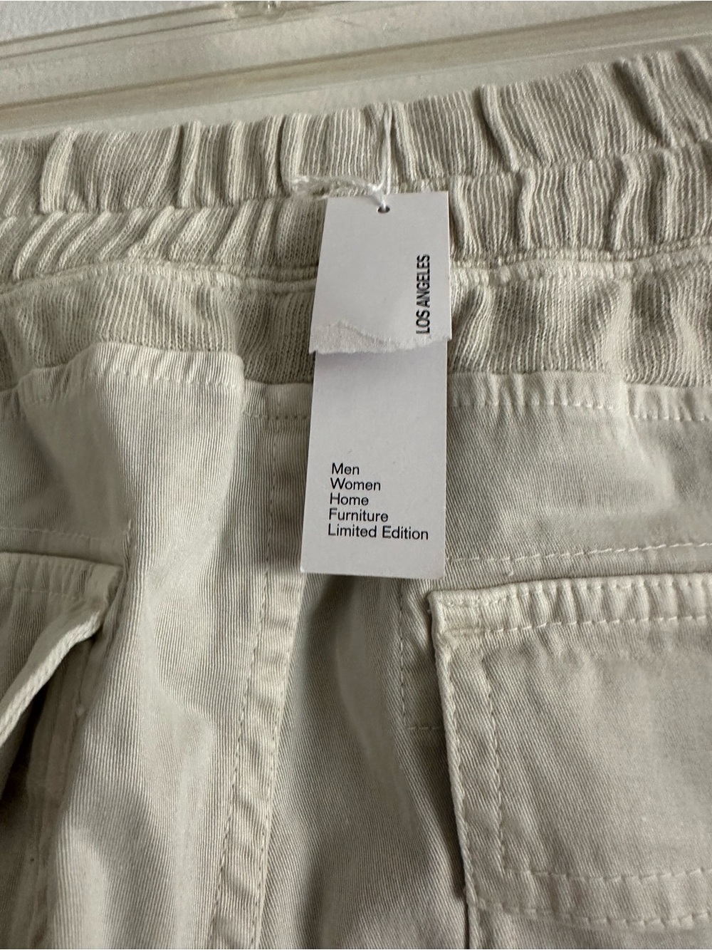 James Perse Mixed Media Jogger Pants in Light Beige women 0 - Picture 5 of 13